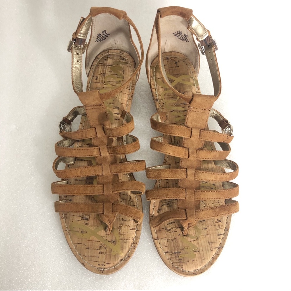 SAM EDELMAN Donna Leather Suede Gladiator Sandals